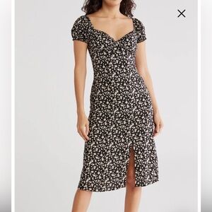 Madden Girl Puff Sleeve Midi Dress